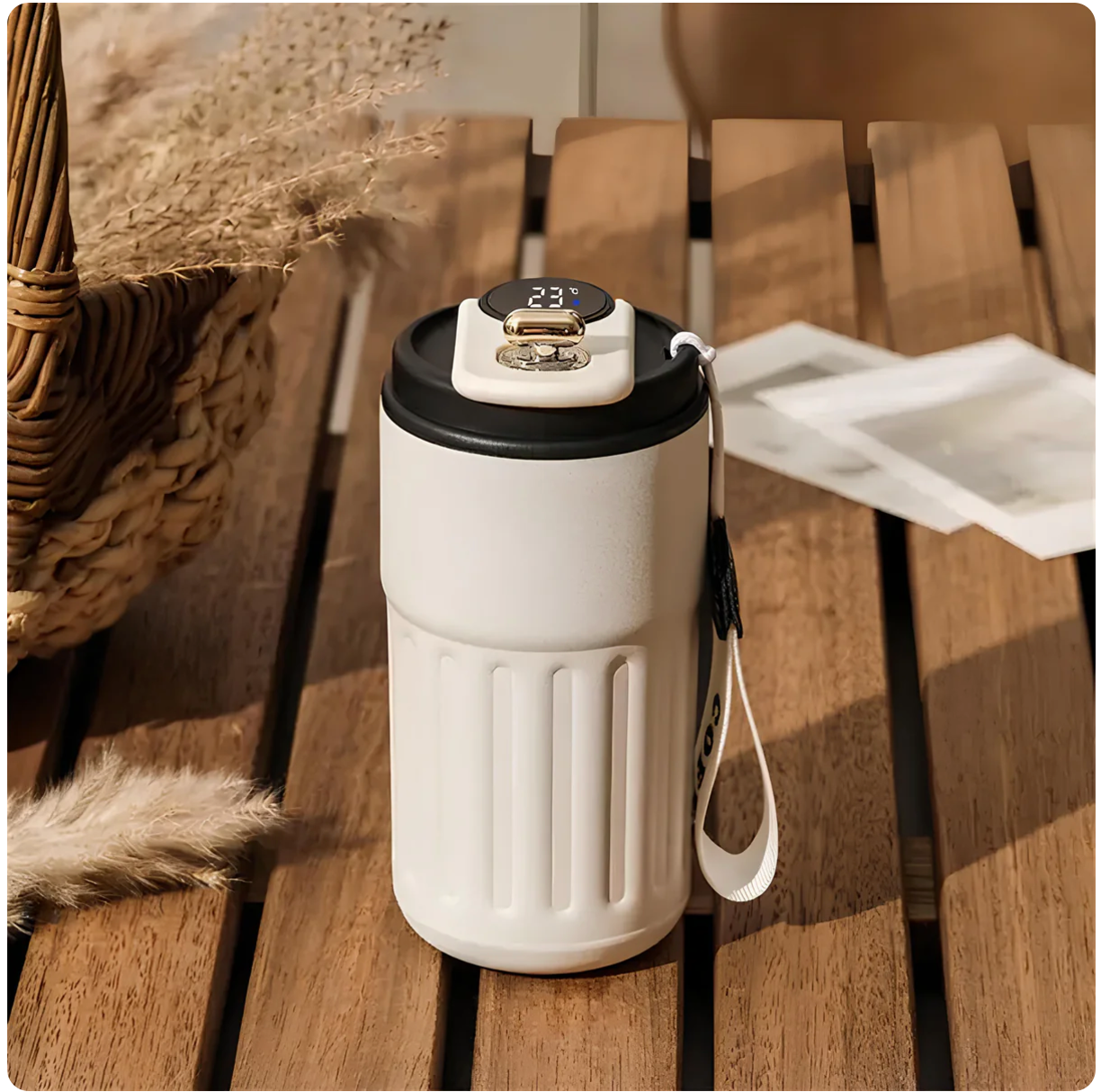 Thermos Light Mug With Smart LED Screen 450 ML